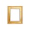 Creative Mark Elegant Plein Aire Gold Frame with Linen Liner, Ornate Open Back Picture Frames, No Glass or Backing, Gessoed Wood, 2.75-inch Wide Moulding